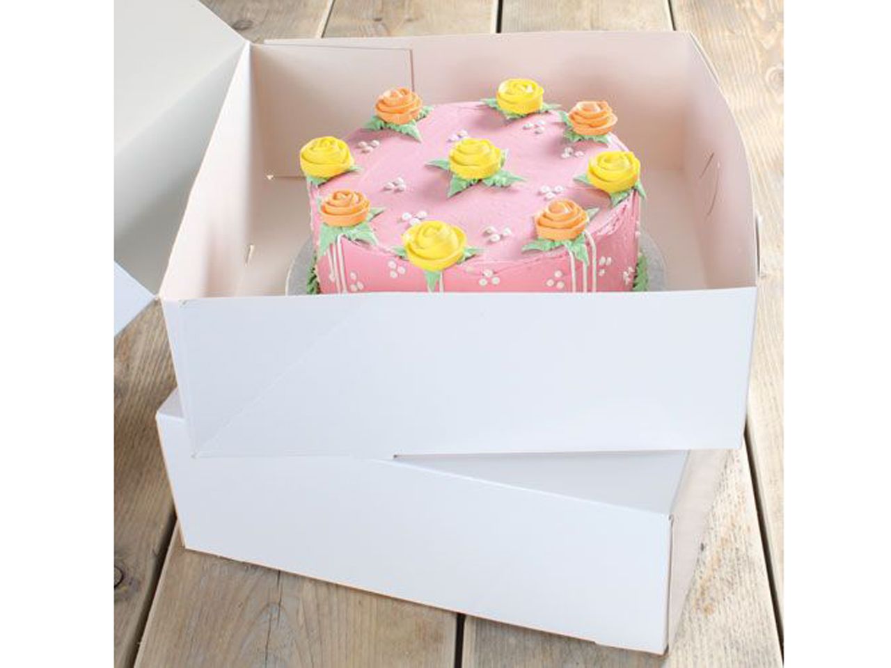 funcakes tortenbox blanco 32x32x11 5cm 2 stueck