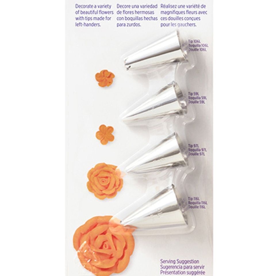 wilton blumentuellen set fuer linkshaender