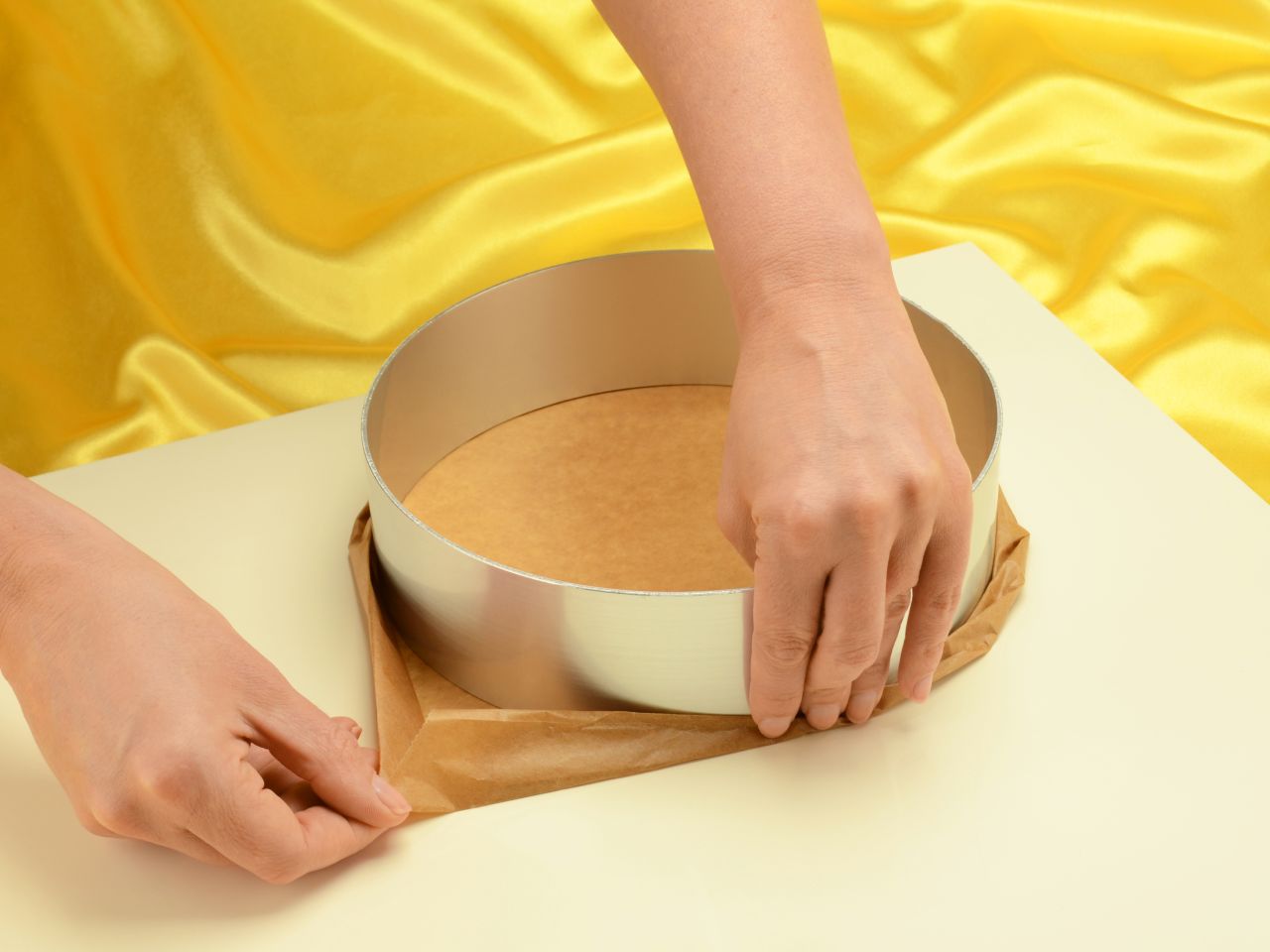 tortenring mit backpapier eindrehen anleitung