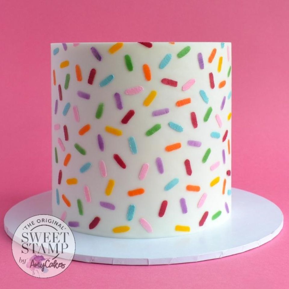 sweet stamp schablone sprinkles