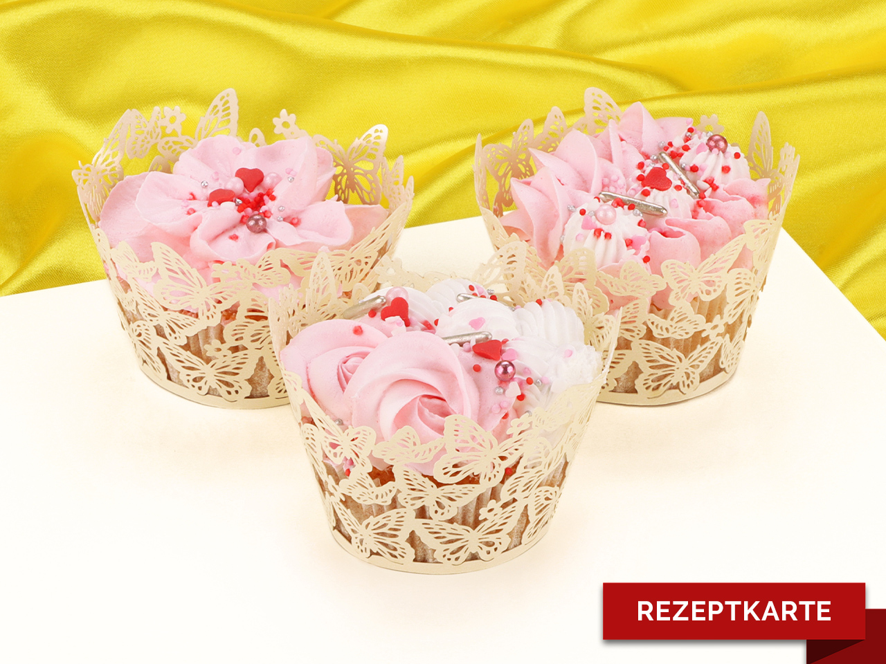 floral love cupcakes rezeptkarte