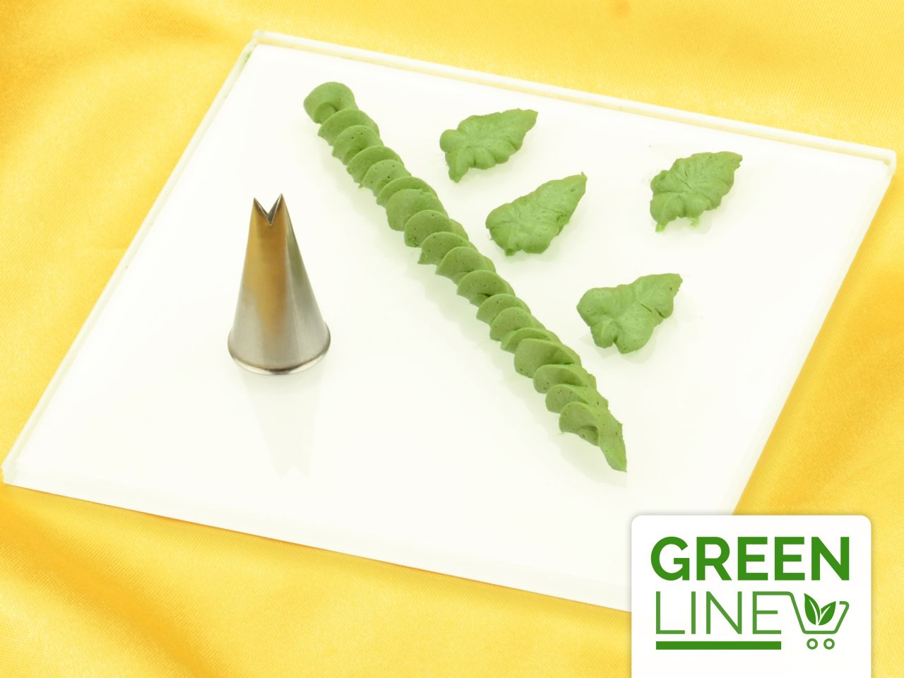 garniertuelle blatttuelle offen 5mm x 4 5mm greenline