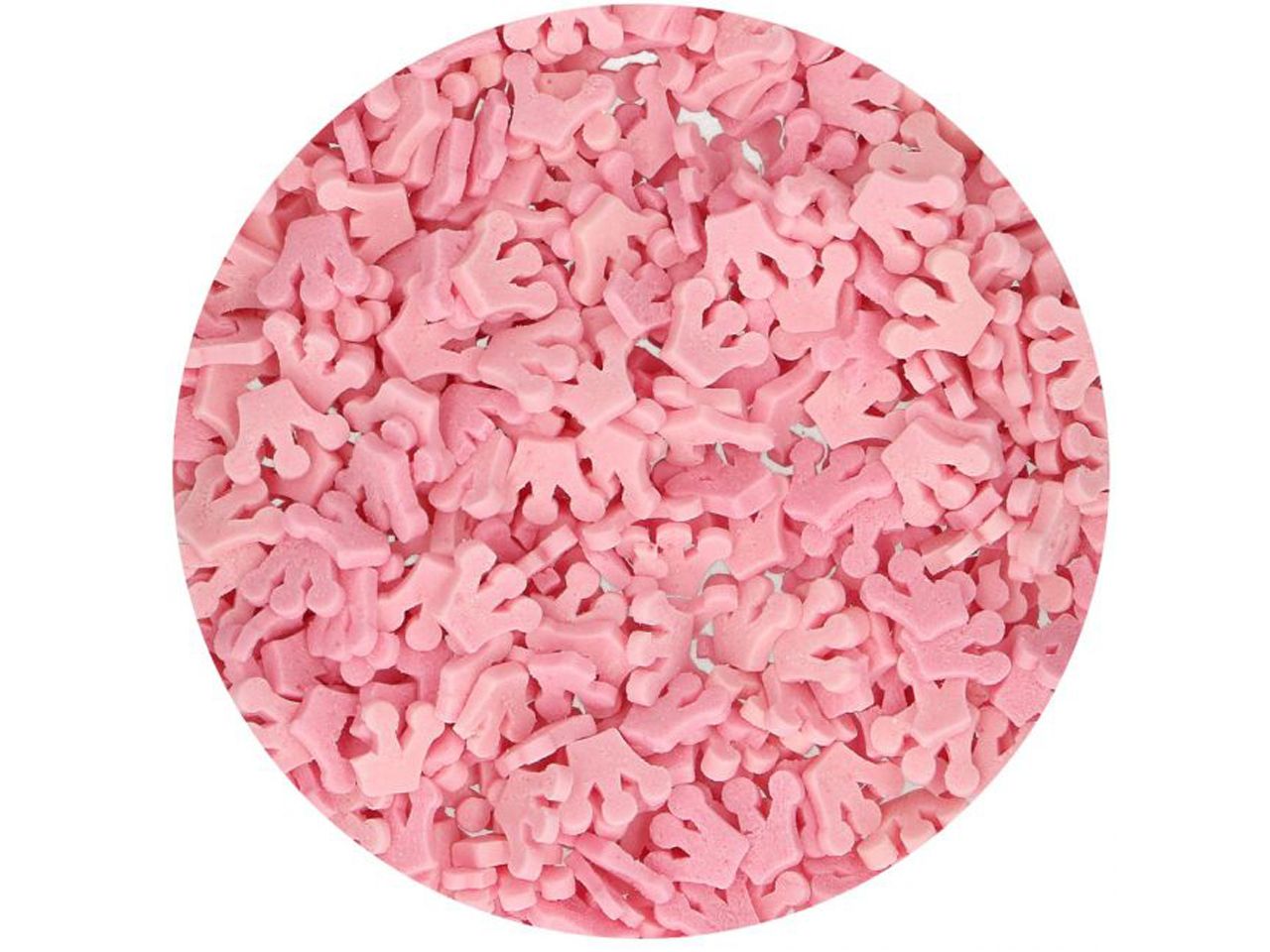 funcakes zuckerdekoration kronen rosa 45g