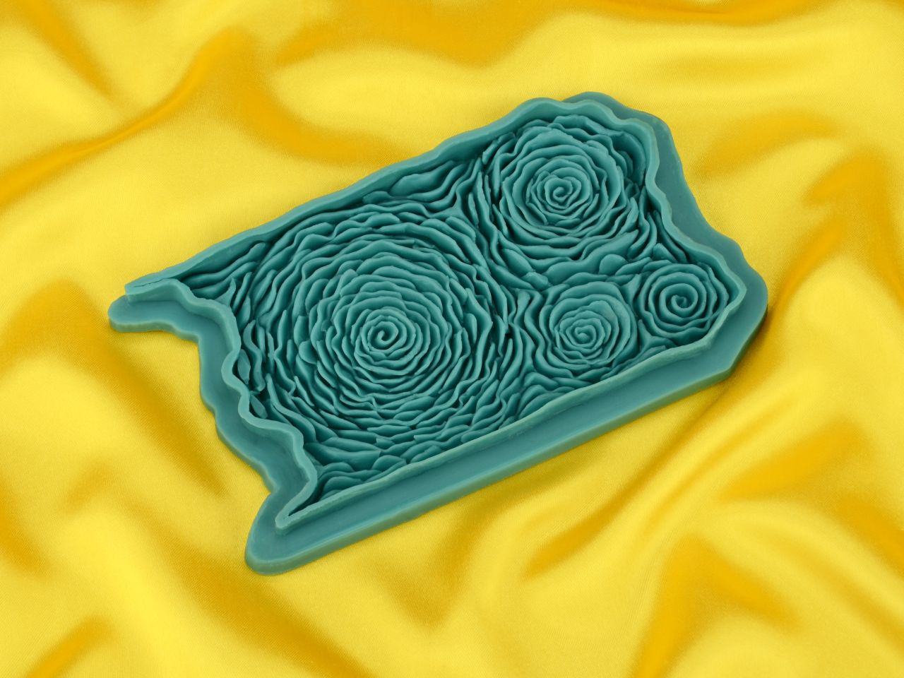 flex mould ruffled roses