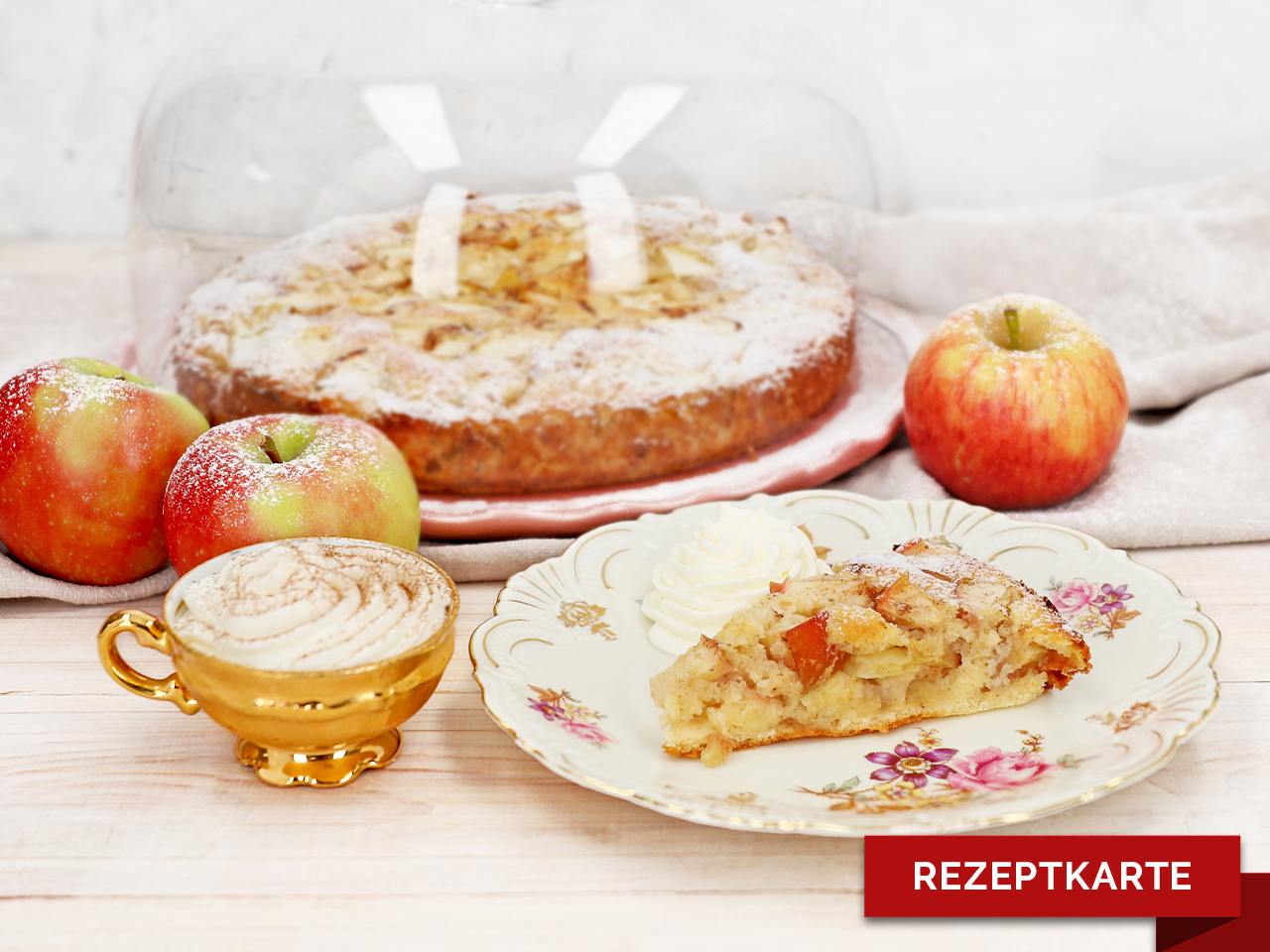 schnellster apfelkuchen der welt rezeptkarte