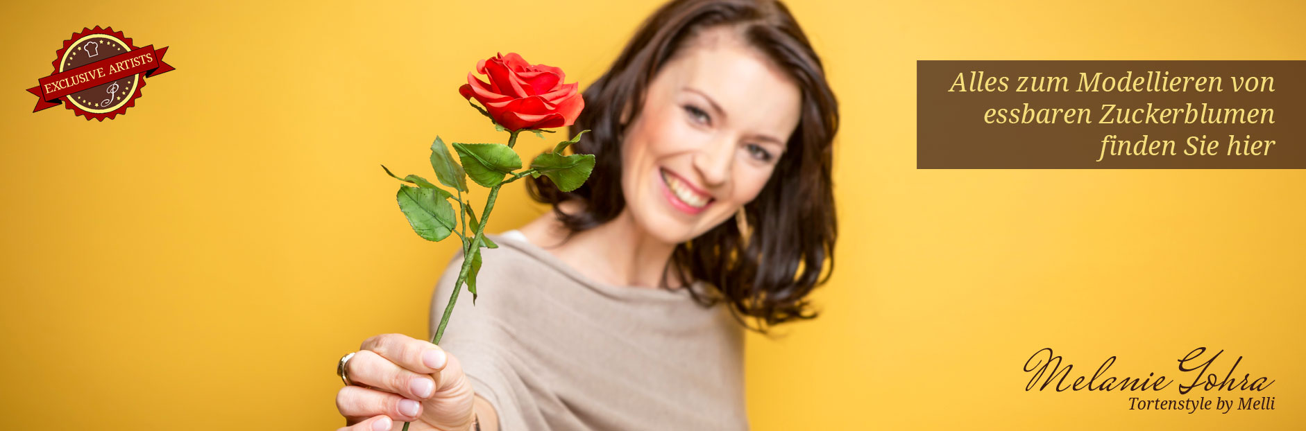 Essbare Zuckerblumen modellieren mit Melanie Lohra