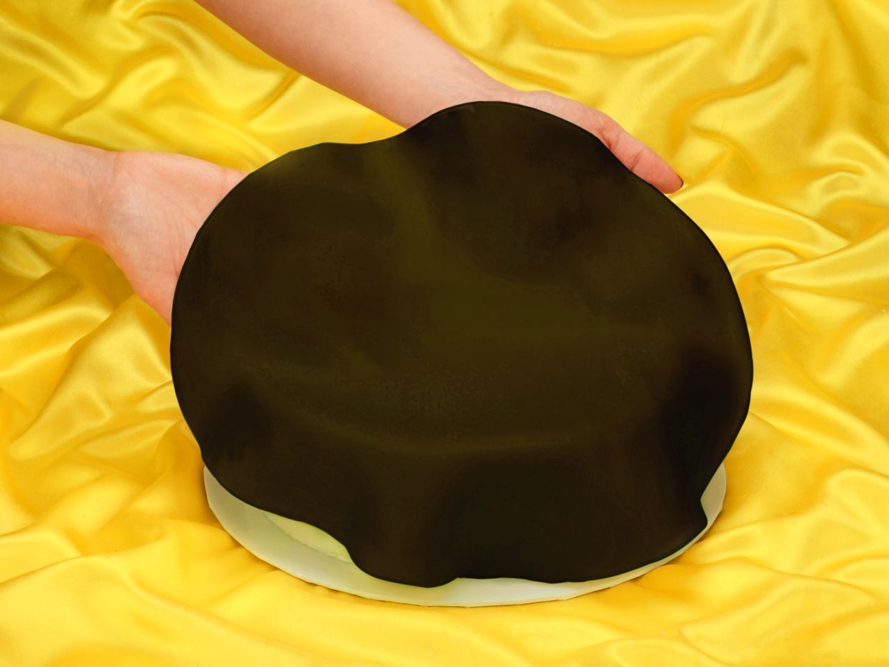 funcakes ready rolled fondant disc raven black