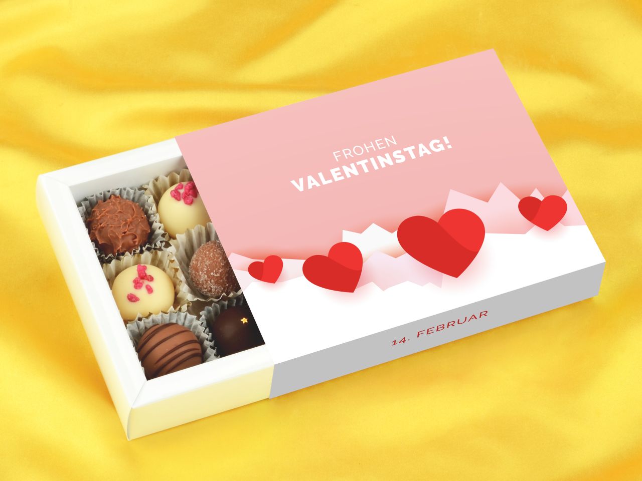 trueffelverpackung fuer 12 trueffel frohen valentinstag