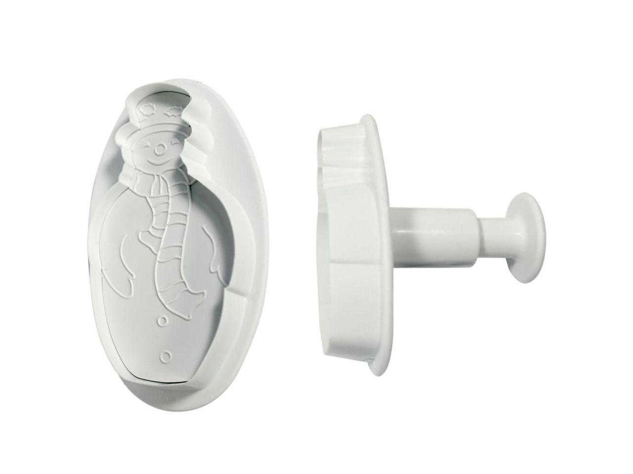pme snowman fondant cutter set 2 pieces