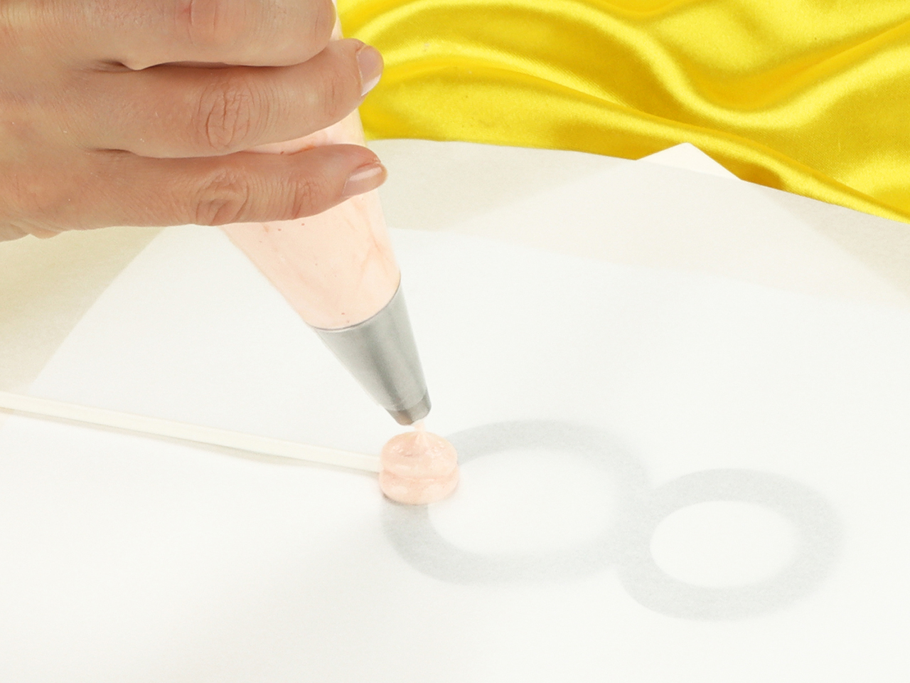 baiser cake topper anleitungskarte