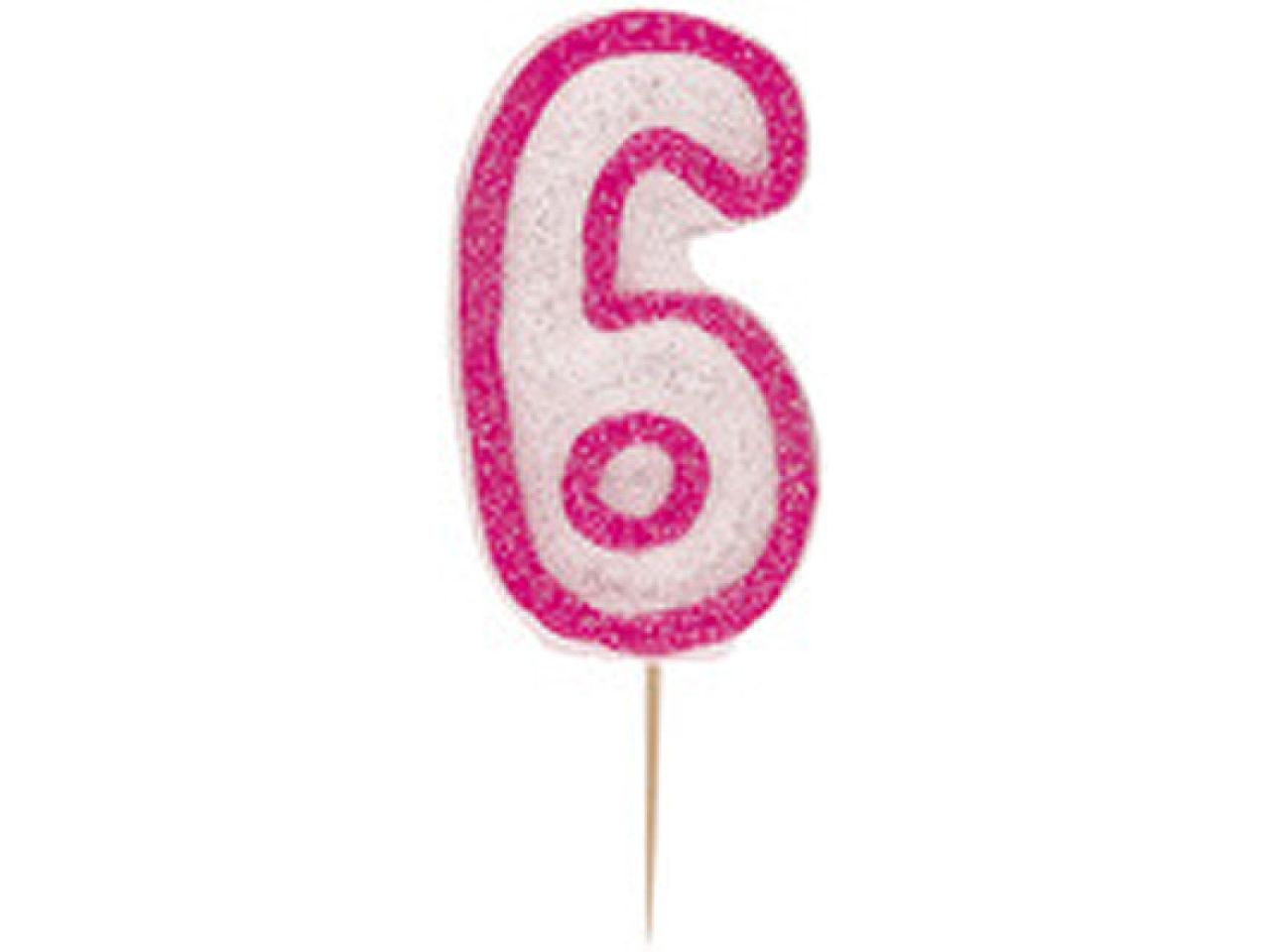 geburtstagskerze glitzer pink rosa 6