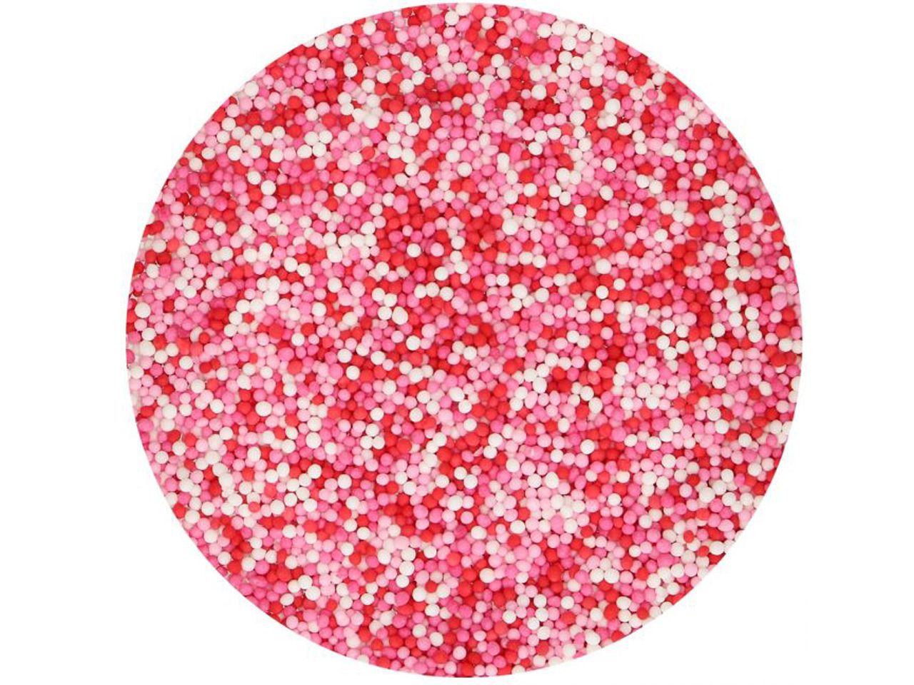 funcakes miniperlen lots of love weiss rosa rot 80g