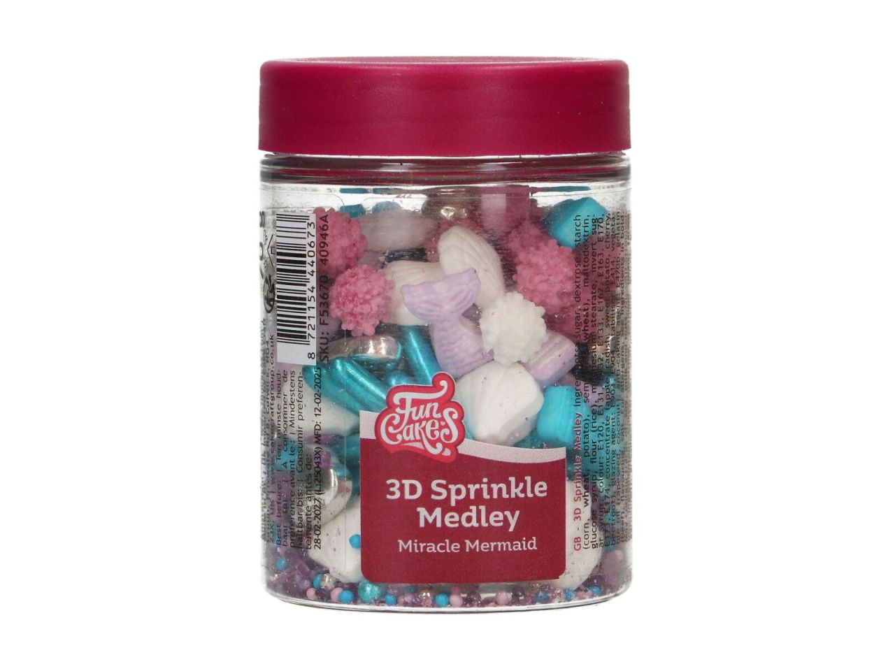 funcakes 3d sprinkle medley miracle mermaid 70g