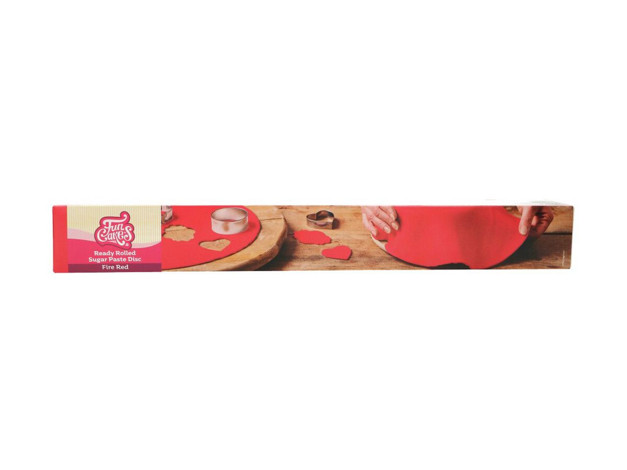funcakes ready rolled fondant disc fire red