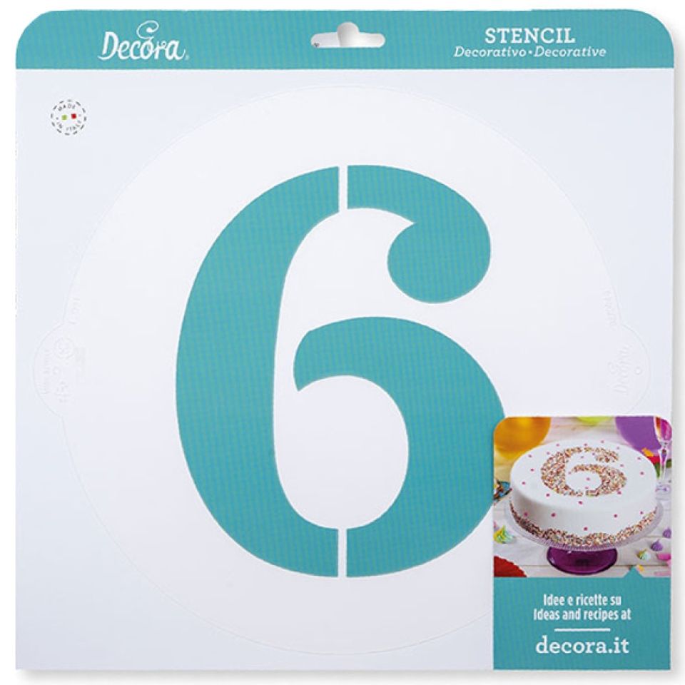 cake stencil number 6 or 9