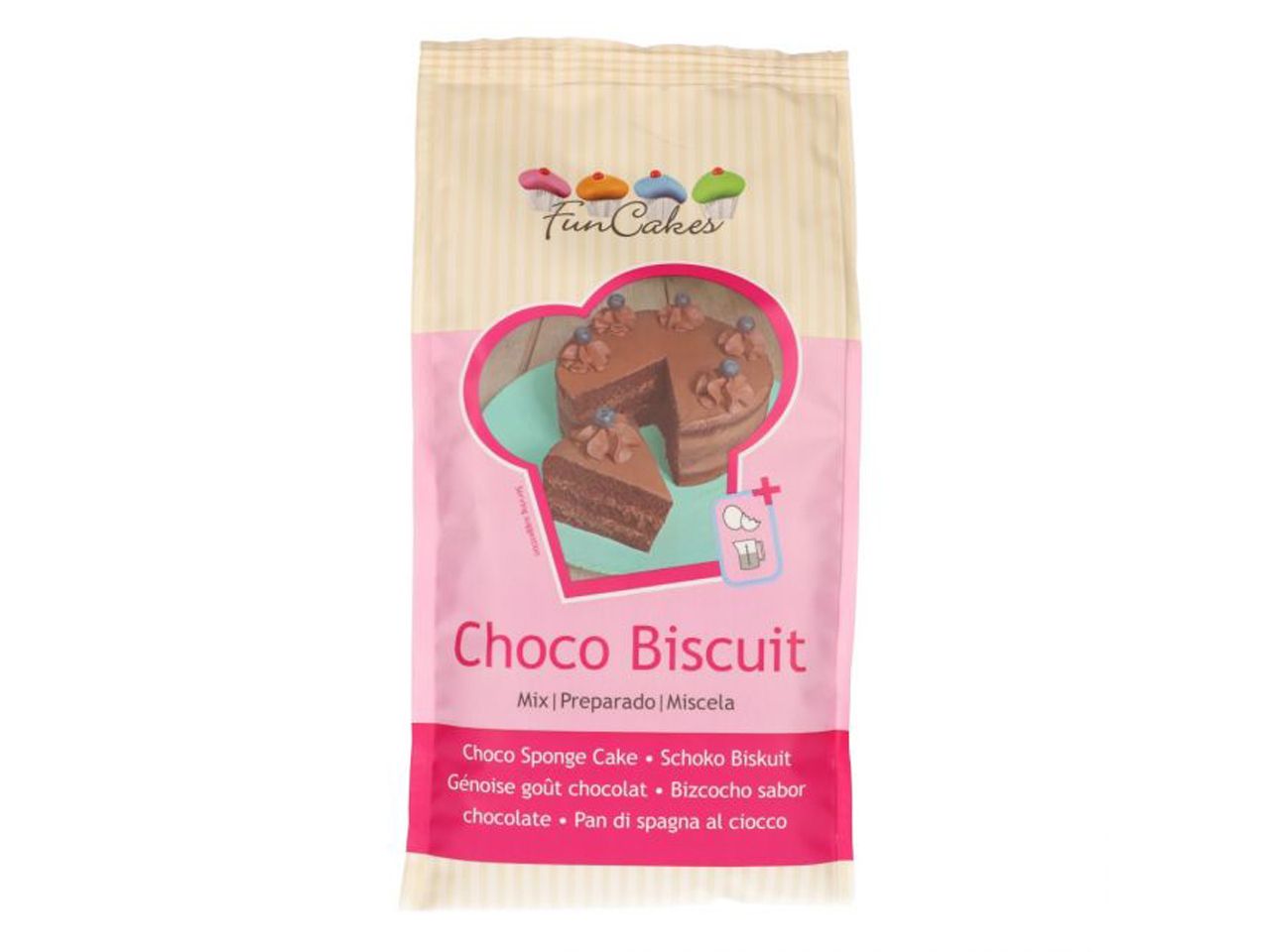 funcakes mix fuer schoko biskuit 1kg