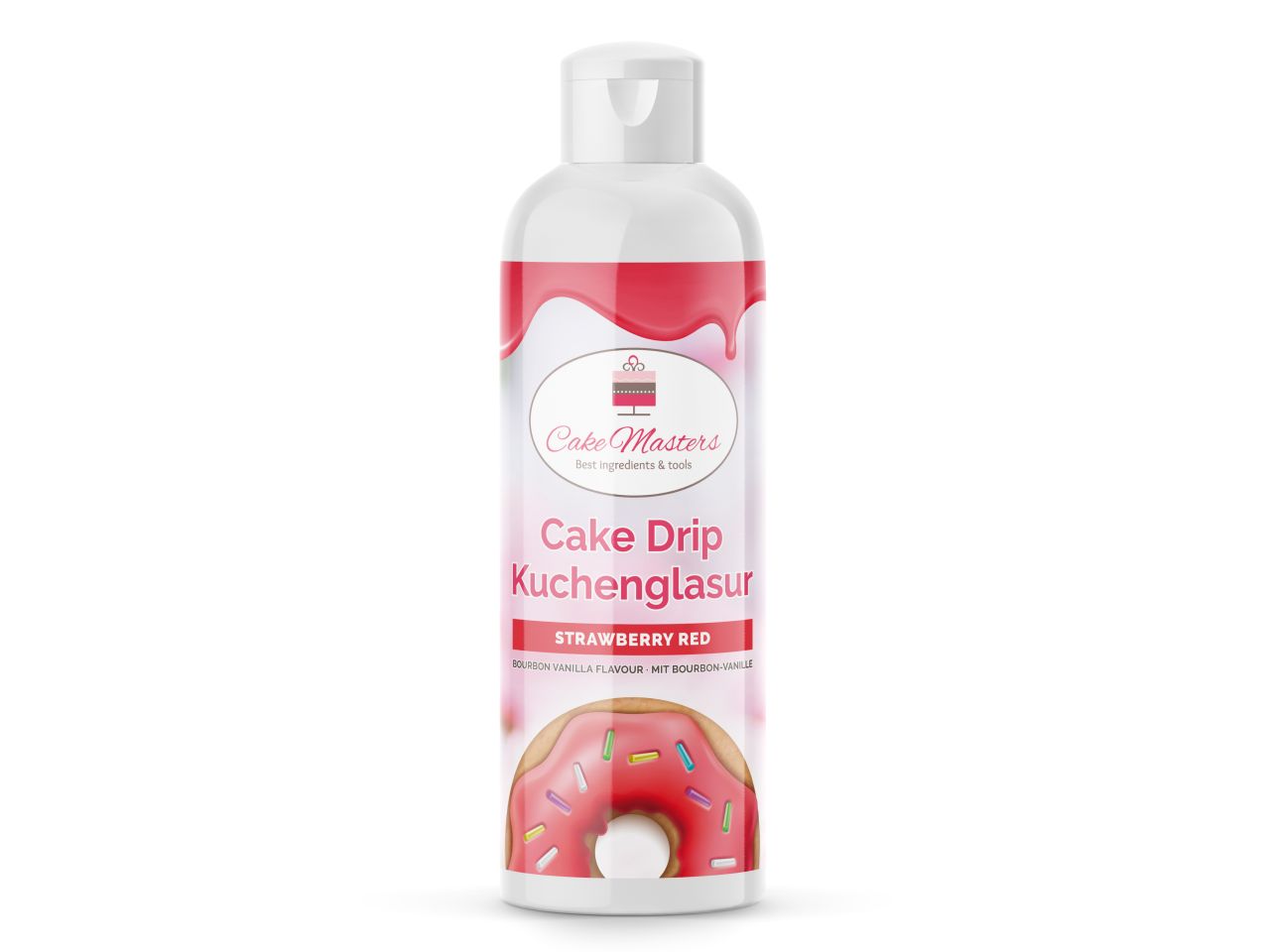 cake drip glasur strawberry red 250g