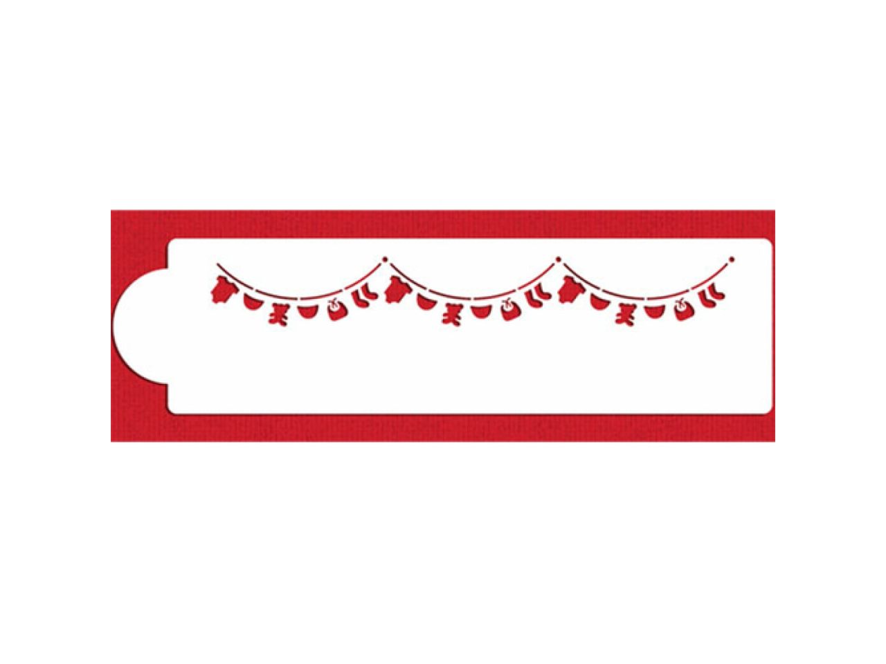 schablone stencil baby girlande ca 3 5x29 cm