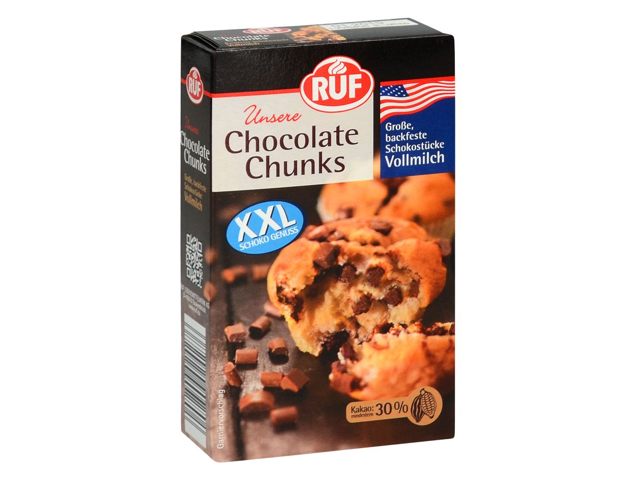 ruf chocolate chunks vollmilch 100g