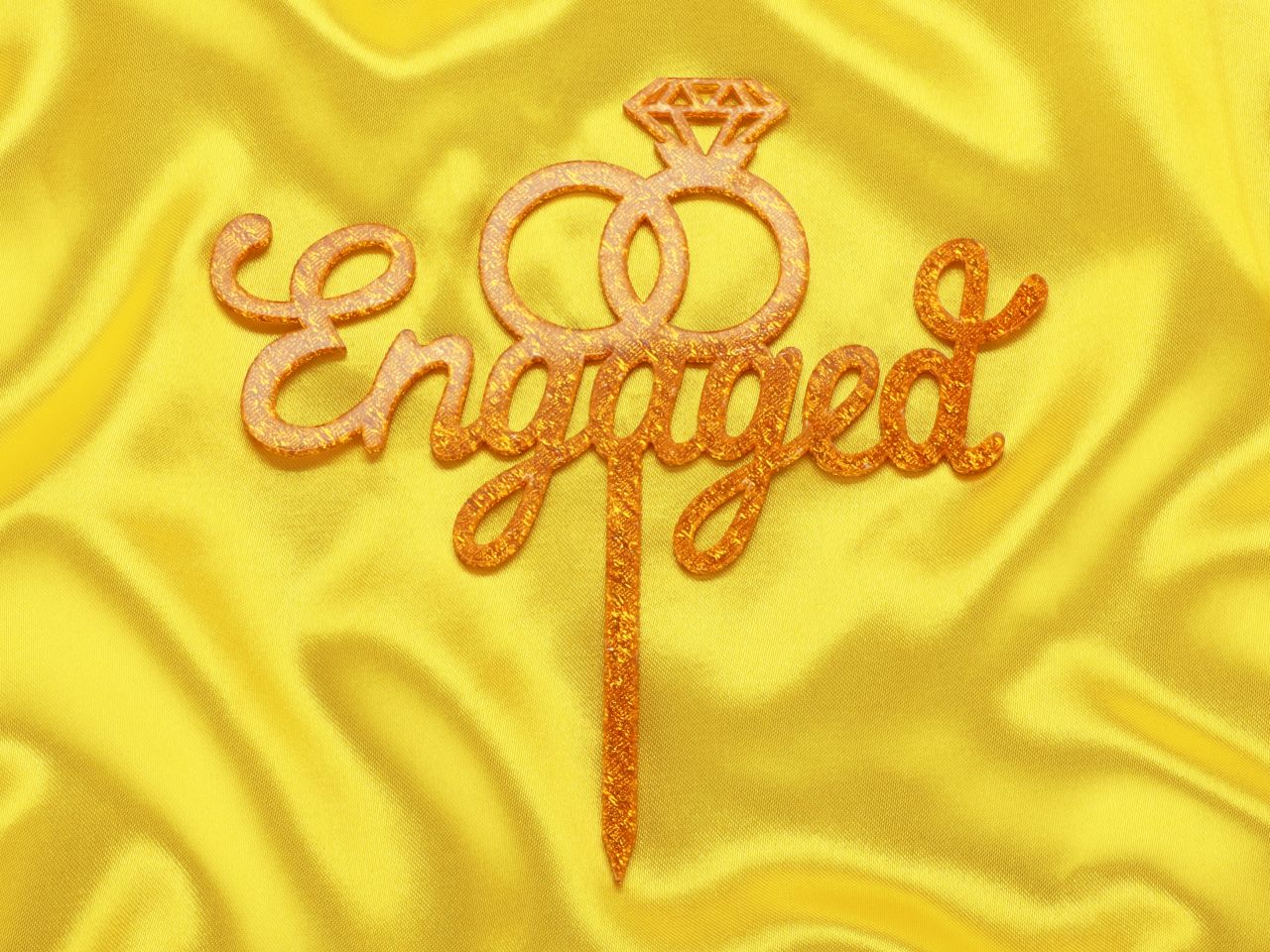 cake topper engaged