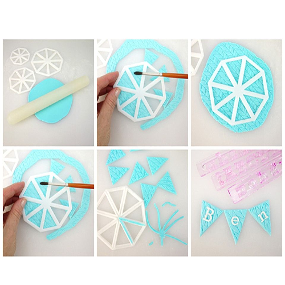 fmm garland cutters for fondant and flower paste set of 3