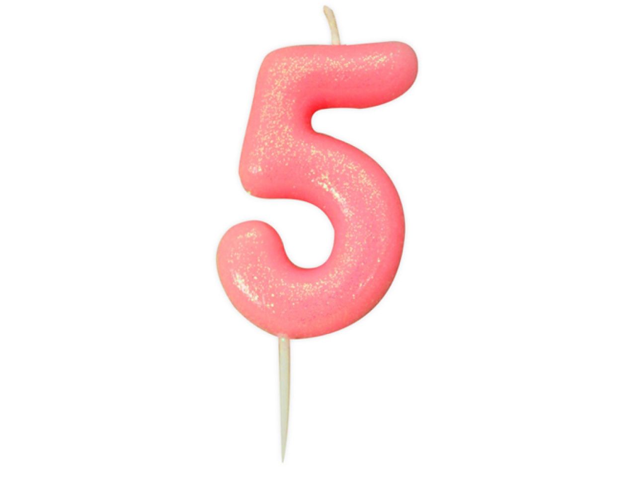 geburtstagskerze zahl 5 rosa 7 cm