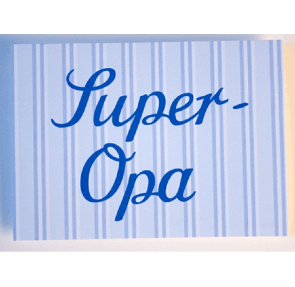 postkarte super opa