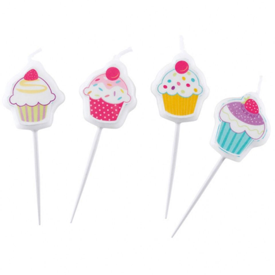 geburtstagskerzen cupcakes 4 stueck
