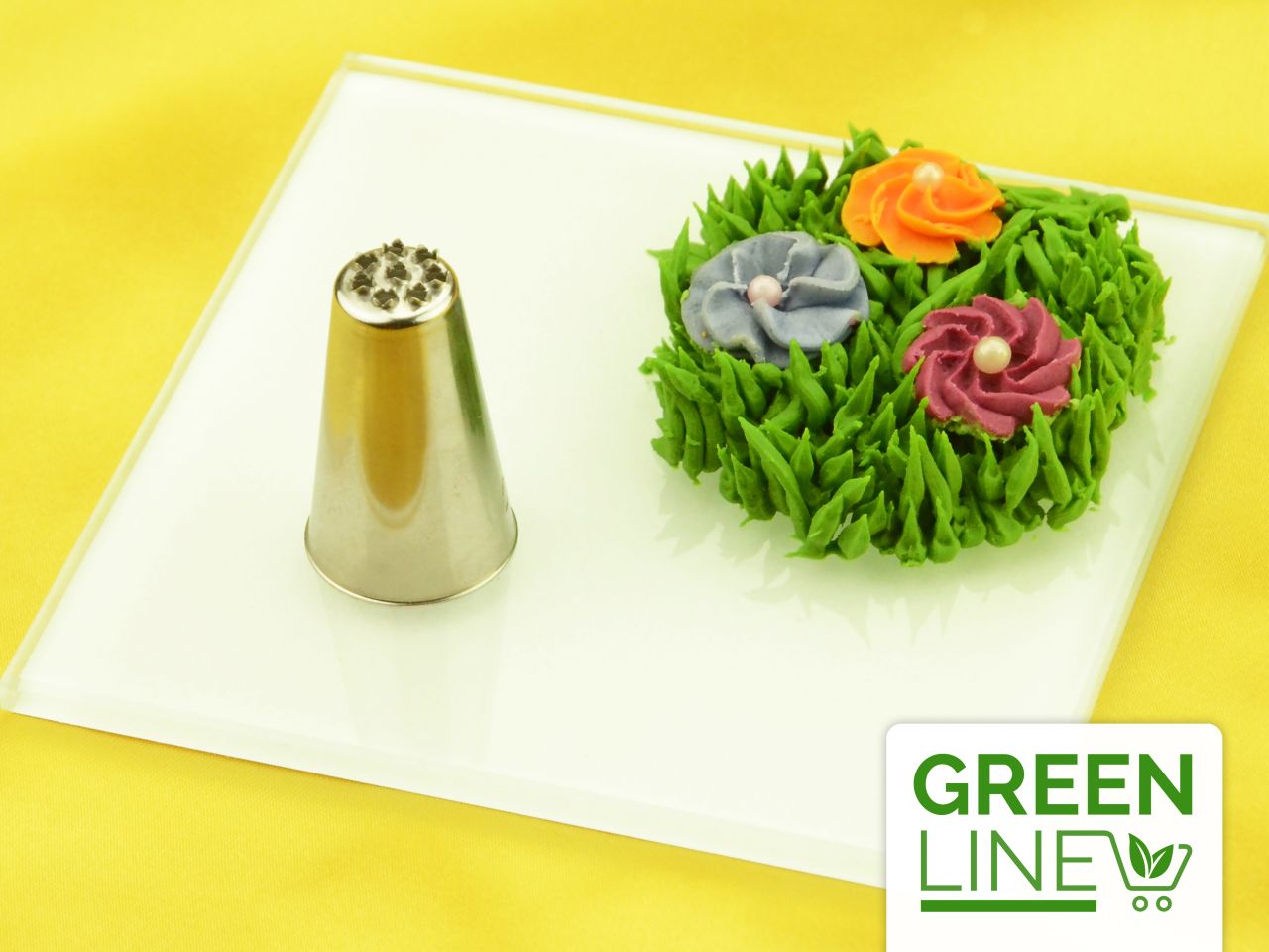 decorating nozzle vermicelle star small greenline