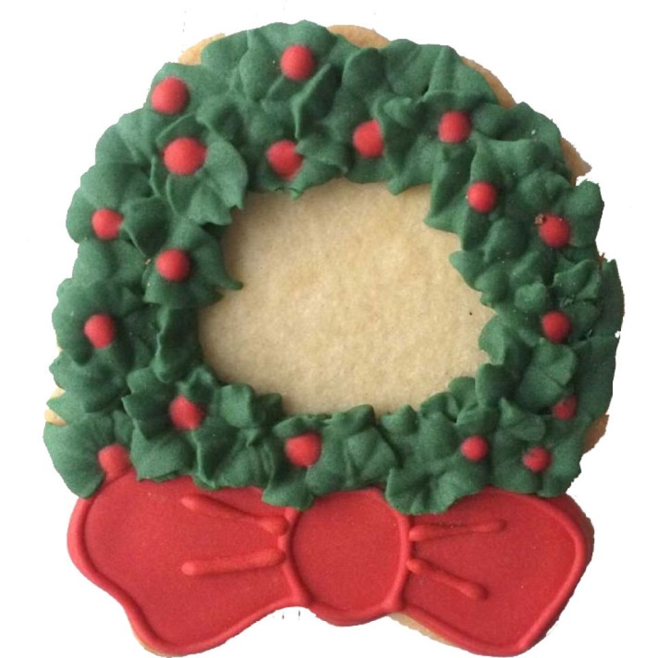 plaetzchen ausstecher weihnachtskranz aus kupfer 9 cm
