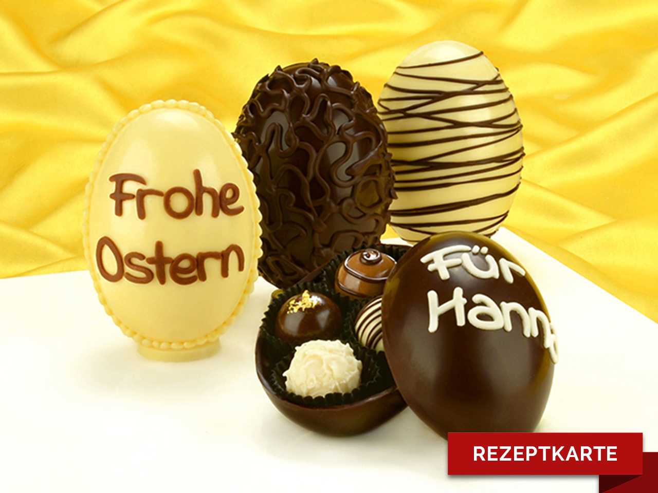 schokoladige ostereier rezeptkarte