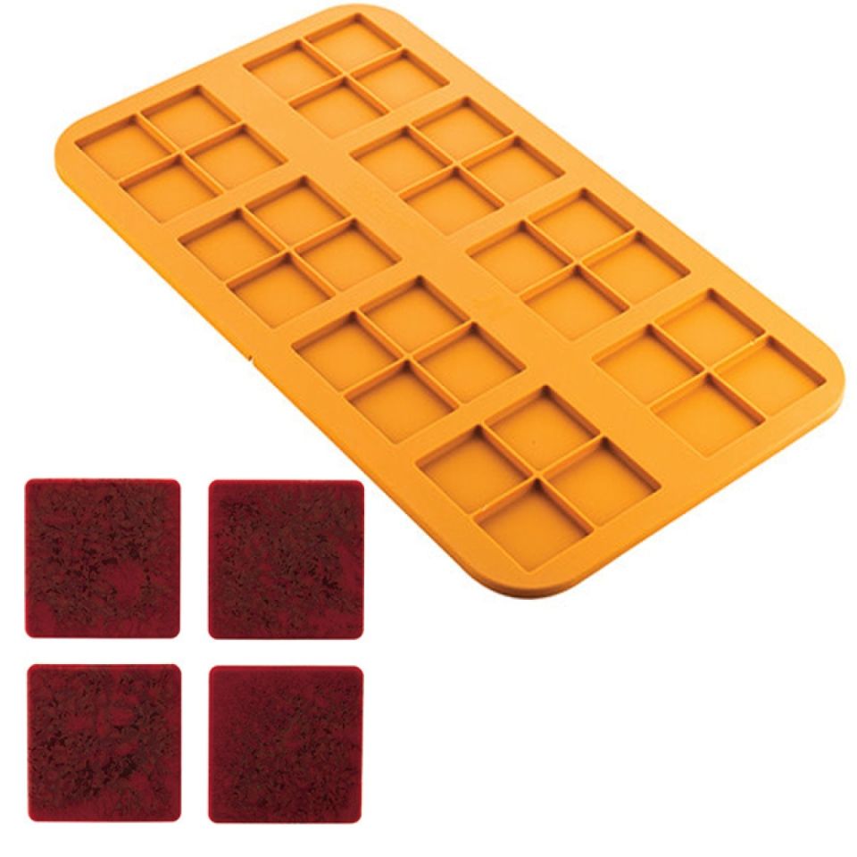 silikomart silicone mould 4 squares