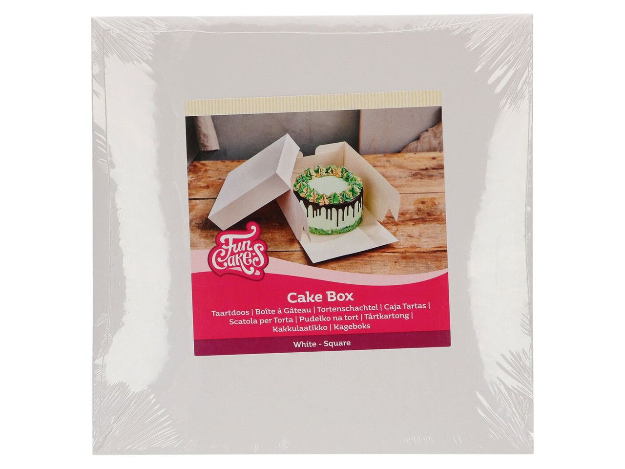 kuchenbox weiss 25 x 25 x 15cm