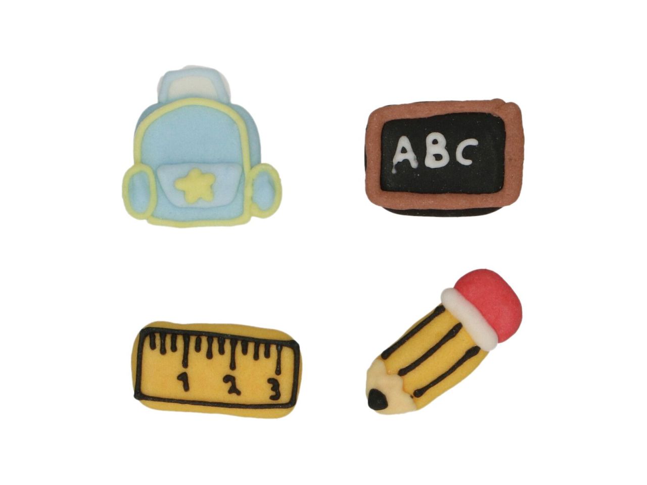 funcakes zuckerdekorationen back to school 8er set