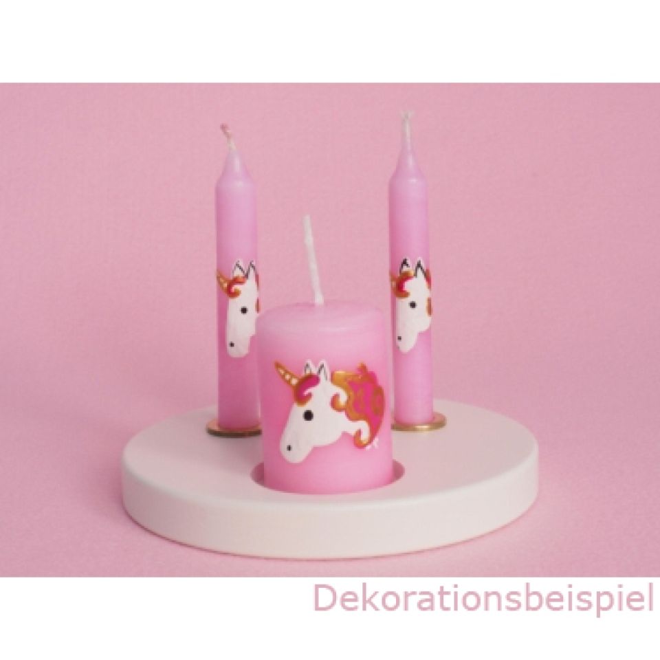 cake candle unicorn