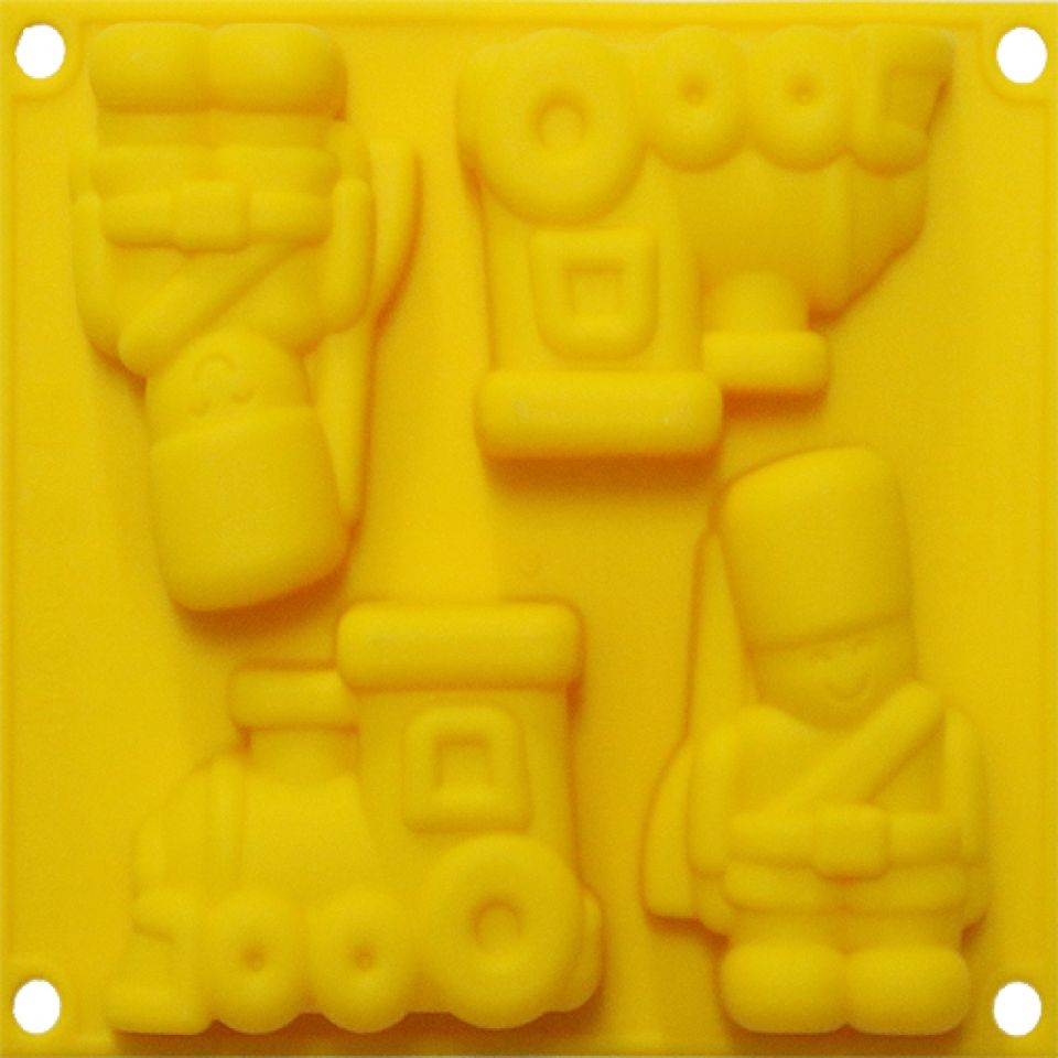silikomart silikonform happy toys 4 muffins