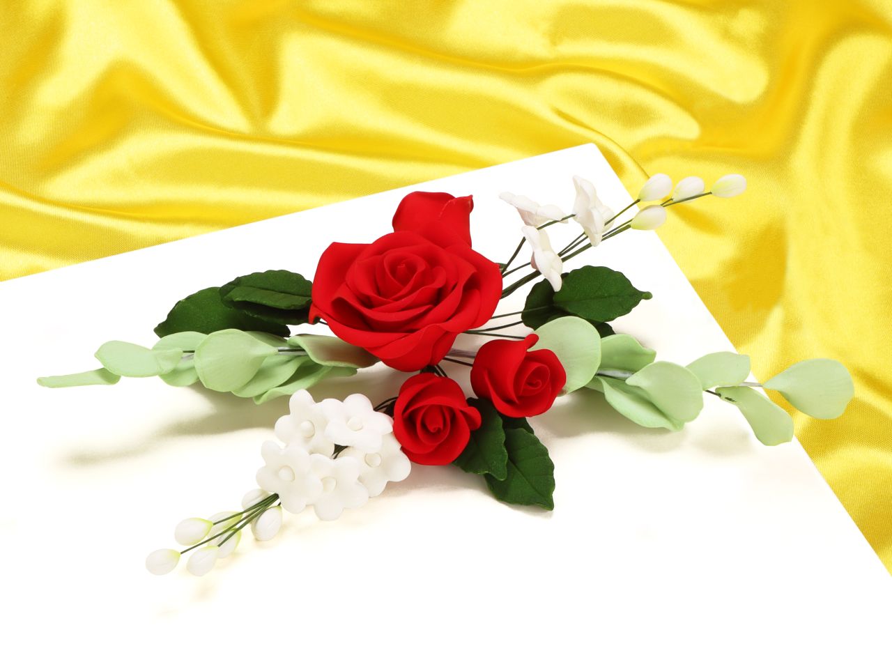feinzucker bouquet rosen rot