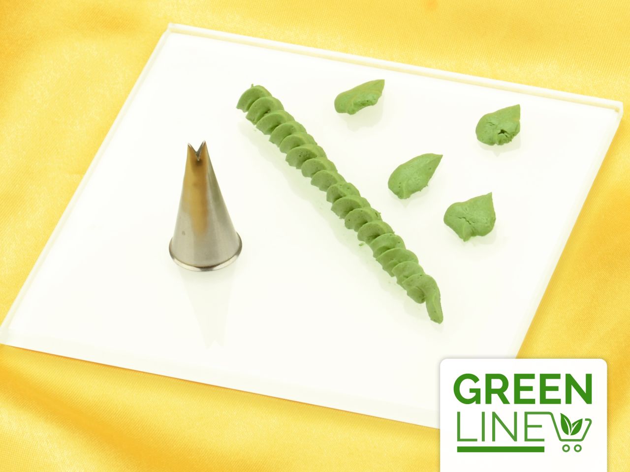 garniertuelle blatttuelle offen 4mm x 3 5mm greenline