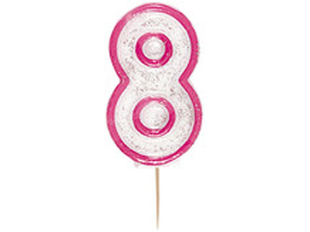 geburtstagskerze glitzer pink rosa 8