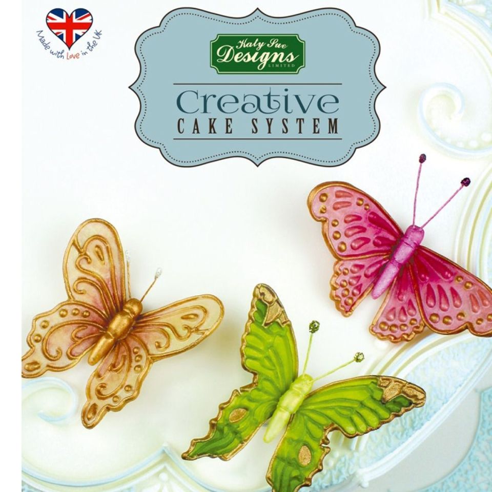 fondantform schmetterling 3 designs