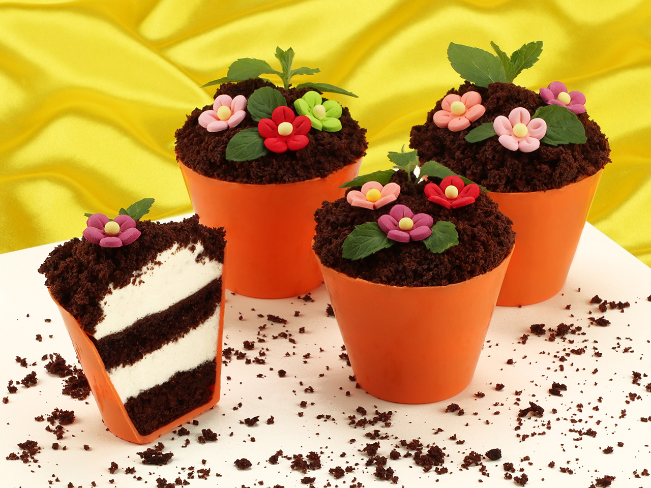 blumen 21mm bunt zucker 10 stueck