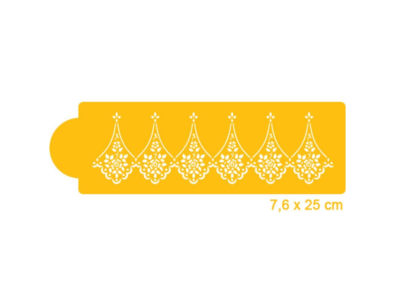 cake side stencil lace companion 25cm