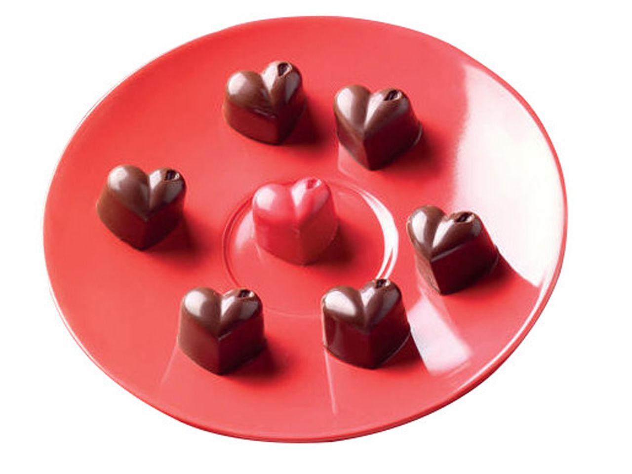 silicone praline mould heart