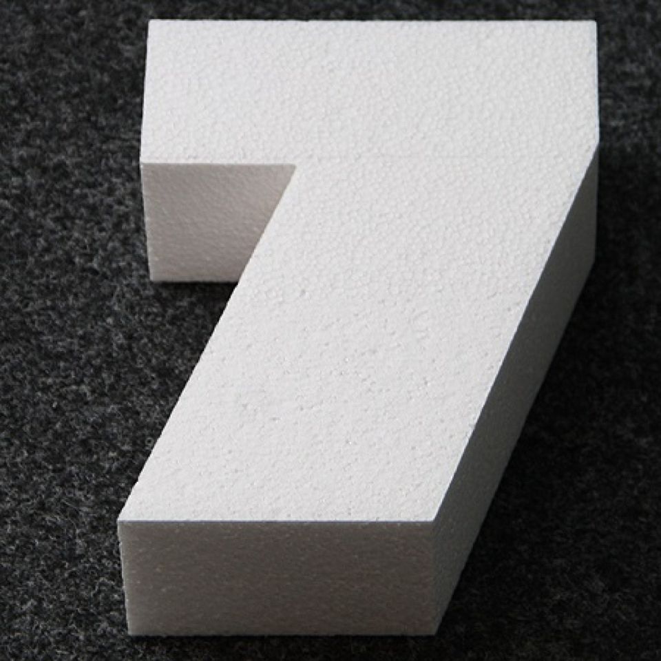 number 7 cake dummy 25 x 18 x 7 cm