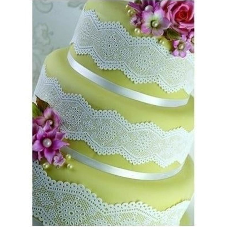 cake lace mat broderie anglaise for edible lace