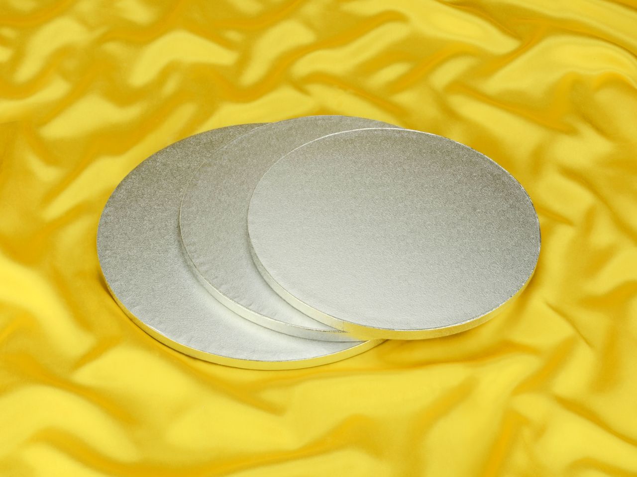 cakeboard rund 28cm silber 5 stueck