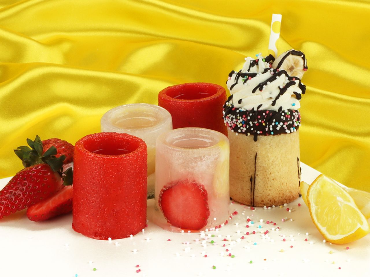 wilton round shot glasses silikon mold