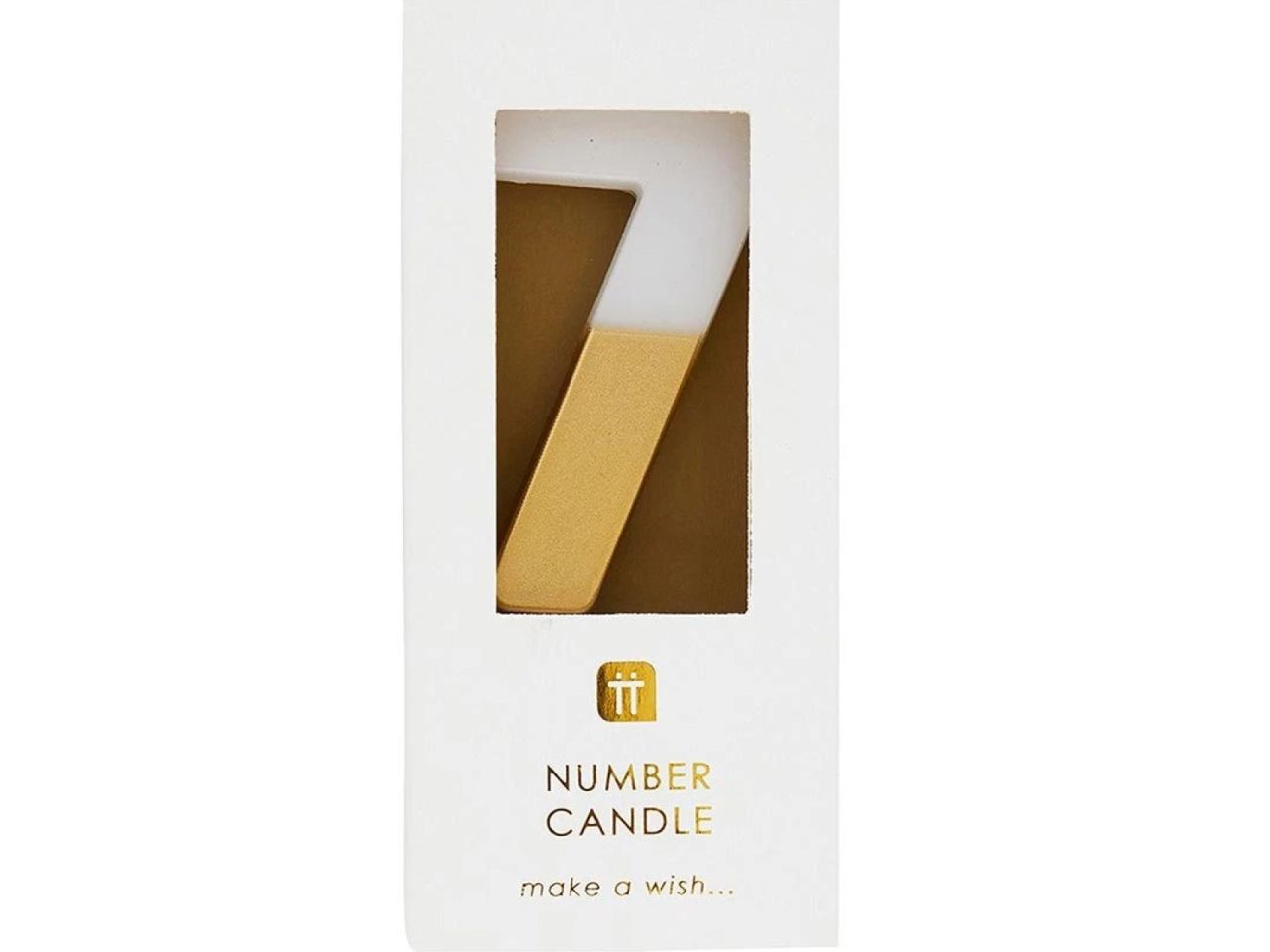 geburtstagskerze zahlenkerze 7 gold