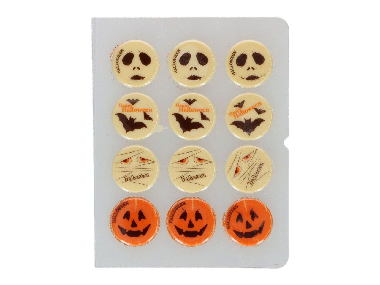 schokoladendekor halloween 3 8cm 12 stueck