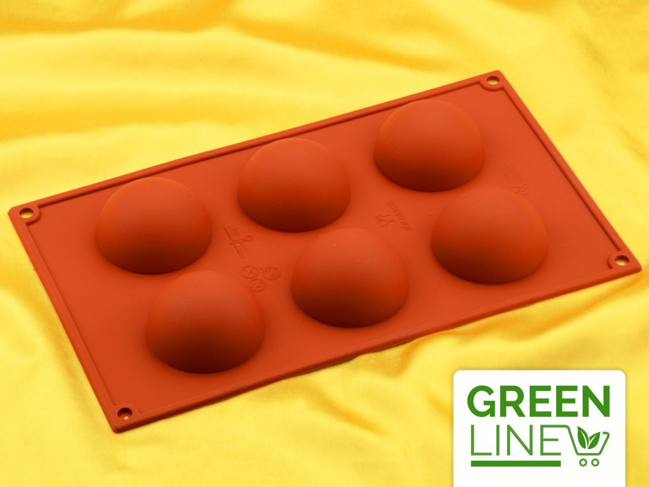 silicone mould hemisphere 60mm